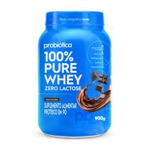 100% Pure Whey Zero Lactose Pote 900g Probiotica / CHOCOLATE