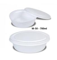 100 Quentinha De Isopor Com Tampa 700Ml N08 M50 Branca