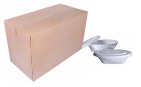 100 Quentinha Isopor Com Tampa Fundo Florado M60 750Ml Ultra