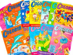 100 Revistas Livrinhos Colorir Infantil Atividades Pintar