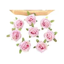 100 Rosas Artificiais de Seda - Grinaldas, Arco, Caixa de Doces e Decoração para Festa e Natal