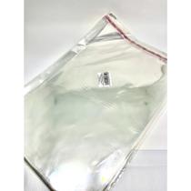 100 Saco Adesivado Saquinho Plástico Transparente 30x40+3cm DE ABA ADESIVADA