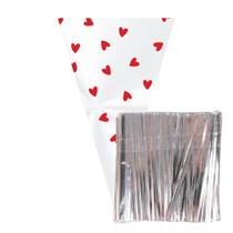 100 Saco Cone para Lembrancinha 18x30cm com Fecho 100 Saco Cone para Lembrancinha 18x30cm com Fecho