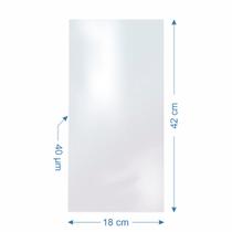 100 Saco Plástico de Algodão Doce 18x42cm 100 Saco Plástico de Algodão Doce 18x42cm