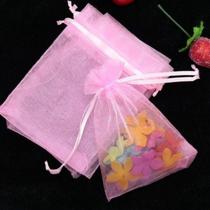 100 Sacos de Organza Rosa 10X15cm com fecho em fita, para lembrancinhas 100 Sacos de Organza Rosa 10X15cm com fecho em fita, para lembrancinhas