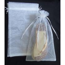 100 Sacos de Organza, Saquinhos Brancos tamanho 20x35cm P/ Chinelo, taça de gin, embalagem 100 Sacos de Organza, Saquinhos Brancos tamanho 20x35cm P/ Chinelo, taça de gin, embalagem
