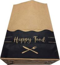 100 Sacos De Papel Kraft P Para Delivery De Lanches 18x28x11 (HAPPY FOOD)