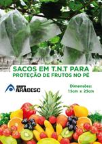 100 Sacos Em Tnt Para Proteção De Frutas No Pe 15 X 25cm