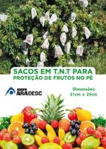 100 Sacos Em Tnt Para Proteção De Frutas No Pe 21 X 25 Cm