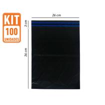 100 Sacos Envelope Plástico Segurança Embalagem ECO 26X36 cm - PicPac
