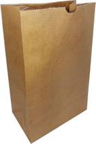 100 Sacos Kraft Delivery Pequeno Fast Food Entregas 18x28x11