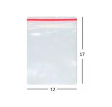 100 Sacos Saquinho Zip Lock 12x17 Plastico Zip