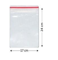 100 Sacos Saquinho Zip Lock 17x24cm Plastico Zip Lock - Inoven