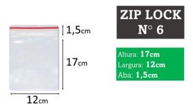 100 Sacos Saquinho Zip Lock Hermético 12x17 Plastico Zip
