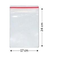 100 Sacos Saquinho Zip Lock Hermético 17x24 Plastico