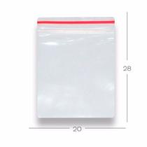 100 Sacos Saquinho Zip Lock Hermético 20x28 Zip Lock