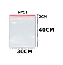 100 Sacos Saquinho Zip Lock Hermético 30x40 Plastico