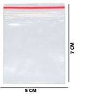 100 Sacos Saquinho Zip Lock Hermético 5x7cm Zip Lock 100 Sacos Saquinho Zip Lock Hermético 5x7cm Zip Lock