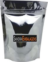 100 Sacos Stand Up Pouch Prata Fecho Zip Lock 12,5x19,5x6 100 Sacos Stand Up Pouch Prata Fecho Zip Lock 12,5x19,5x6