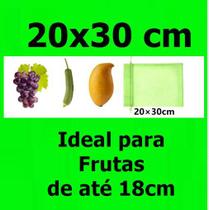 100 Saquinho organza protegue fruta no pé 20x30 cm ecologica
