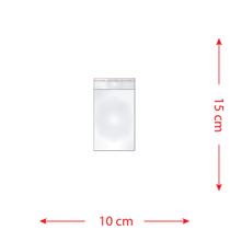 100 Saquinhos 10 X 15 Cm Autocolante Transparente