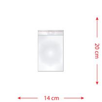 100 Saquinhos 14 X 20 Cm Autocolante Transparente