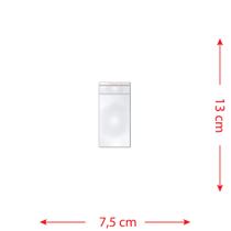 100 Saquinhos 7,5 X 13 Cm Autocolante Transparente