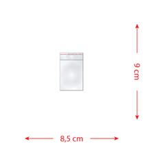 100 Saquinhos 8,5 X 9 Cm Autocolante Transparente