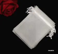 100 Saquinhos De Organza 10x15 Branco Fita Cetim 100 Saquinhos De Organza 10x15 Branco Fita Cetim