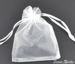100 saquinhos de organza 12x17 Branco 100 saquinhos de organza 12x17 Branco