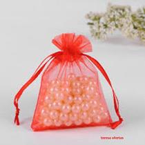 100 saquinhos de organza 12x17 vermelho 100 saquinhos de organza 12x17 vermelho