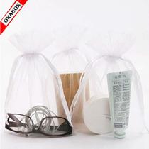 100 Saquinhos Tule Organza Fita Cetim Branco 12x17 Cm 100 Saquinhos Tule Organza Fita Cetim Branco 12x17 Cm