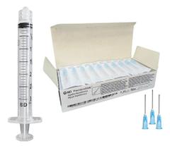 100 Seringa Bd 3ml Mais Agulha Bd 30x60 Azul De Rosquear 100 Seringa Bd 3ml Mais Agulha Bd 30x60 Azul De Rosquear