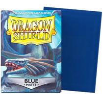 100 Sleeves Protetor Cards Cartas Dragon Shield Blue Matte Standard Size Pokémon Magic 5706569110031