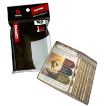 100 Sleeves Protetores de Carta Copper Jogo Roda de Tarot 65x100mm