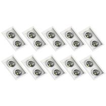 100 Spot Embutir Branco AR70 Base GU10 Save Energy 110/220v