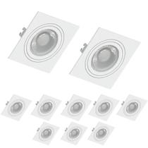 100 Spot Recuado Save Energy Par30 E27 Embutir Quadrado