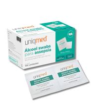 100 Swab Lenço Uniqmed 03cm x 06cm