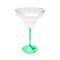 100 Taças Margaritas Acrílica Base Cristal Coloridas 350ml - M&Ca Plásticos