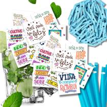 100 Tag Branca Cut Para Drinks Com Pregador E Canudo Preto 100 Tag Branca Cut Para Drinks Com Pregador E Canudo Preto