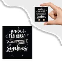 100 Tags para Brinco Com furo para encaixar o brinco Tam. 5x4,5 Cm