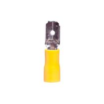 100 Terminal Conector Pré Isolado Macho 4,0-6,0mm Amarelo