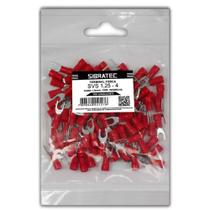 100 Terminal Tipo Forca Pré-Isolado Cabo 1,5mm² Vermelho 100 Terminal Tipo Forca Pré-Isolado Cabo 1,5mm² Vermelho