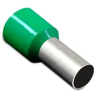 100 Terminal Tubular Pré-Isolado Simples 16mm Verde E1612