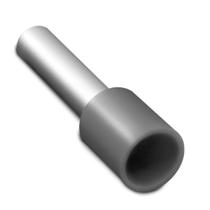 100 Terminal Tubular Pré-Isolado Simples 4,0mm Cinza E4012