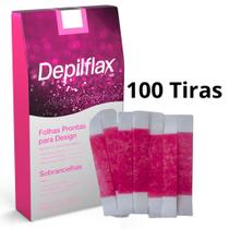 100 Tiras Sobrancelha Depilação Fria Facial Buço Rosa Mosqueta Tutti Frutti Depilflax 100 Tiras Sobrancelha Depilação Fria Facial Buço Rosa Mosqueta Tutti Frutti Depilflax