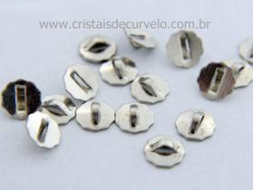 100 Tulipas para Pêndulo Prateado com Furo para Argola