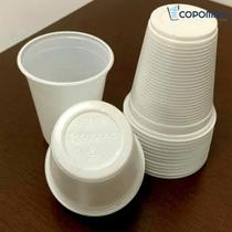 100 Un Copo Descartável 180ml Branco Para Festa, Evento