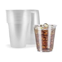 100 Un Copo Descartável 200ml Transparente Super Premium