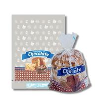 100 un. de saco p/ panetone de chocolate 100g (13x22,5cm.) 100 un. de saco p/ panetone de chocolate 100g (13x22,5cm.)